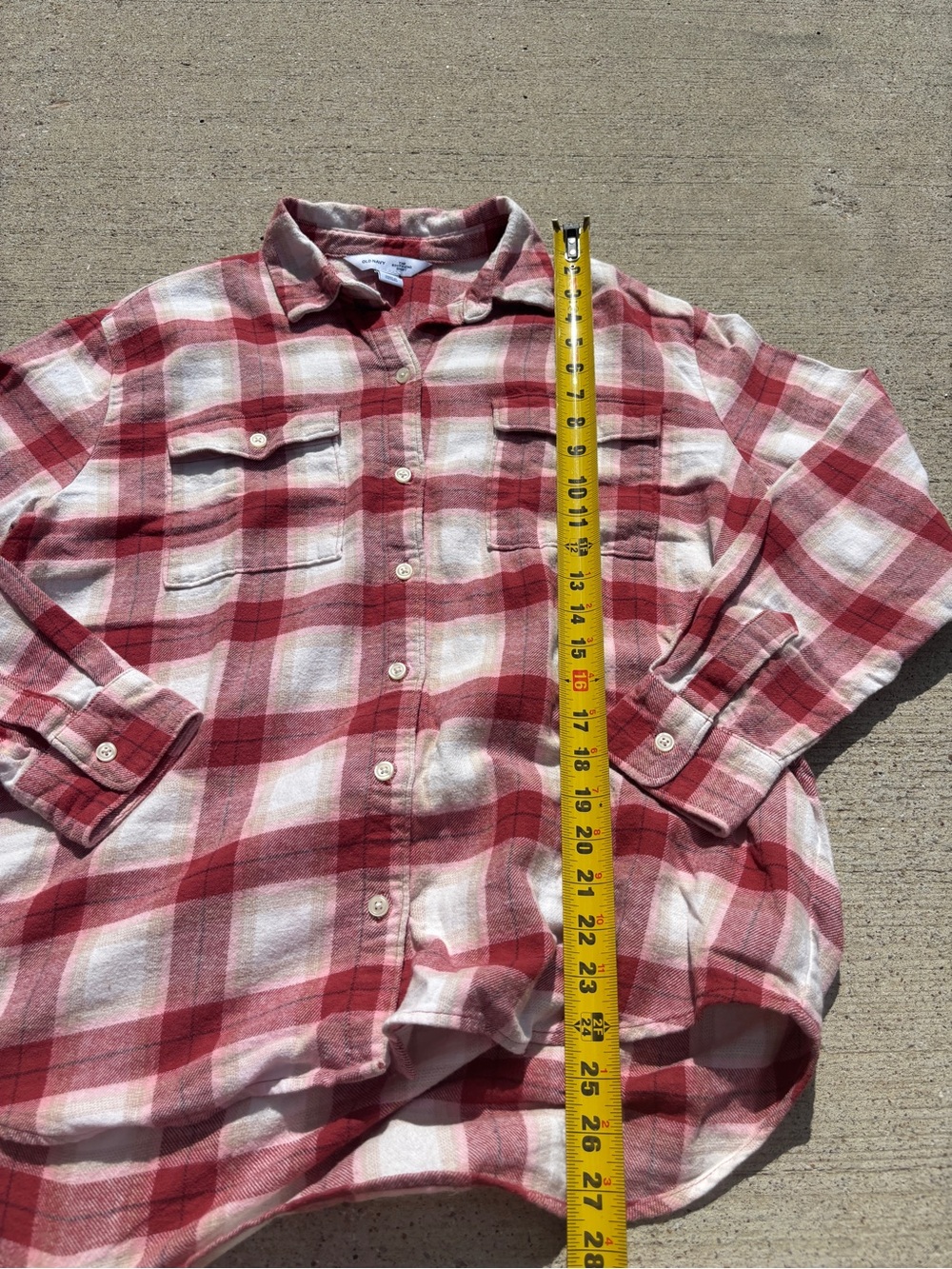 Red and Tan Plaid Flannel - Picture 5 of 8